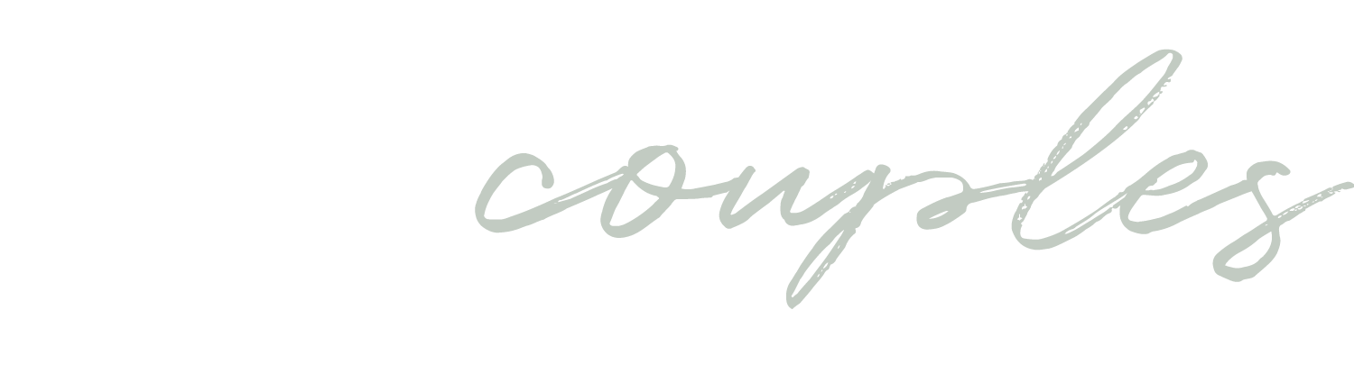 The vector image features the word "couples" written in a cursive, light gray font on a white background.